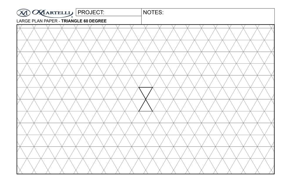 Large Plan Paper Triangle 60 Degree
